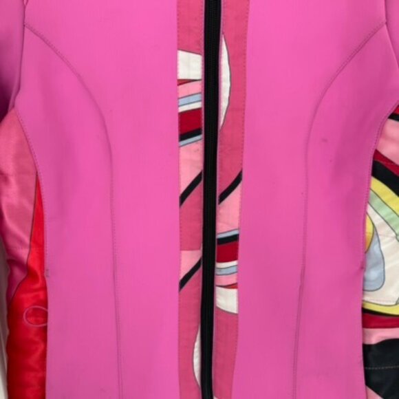 Emilio Pucci x Rossignol Pink Multicolor Ski Jacket Size 1 Small - Picture 4 of 10